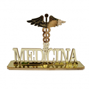 Troféu Acrílico Espelhado Medicina
